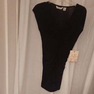 Derek Heart Black V-Neck Blouse